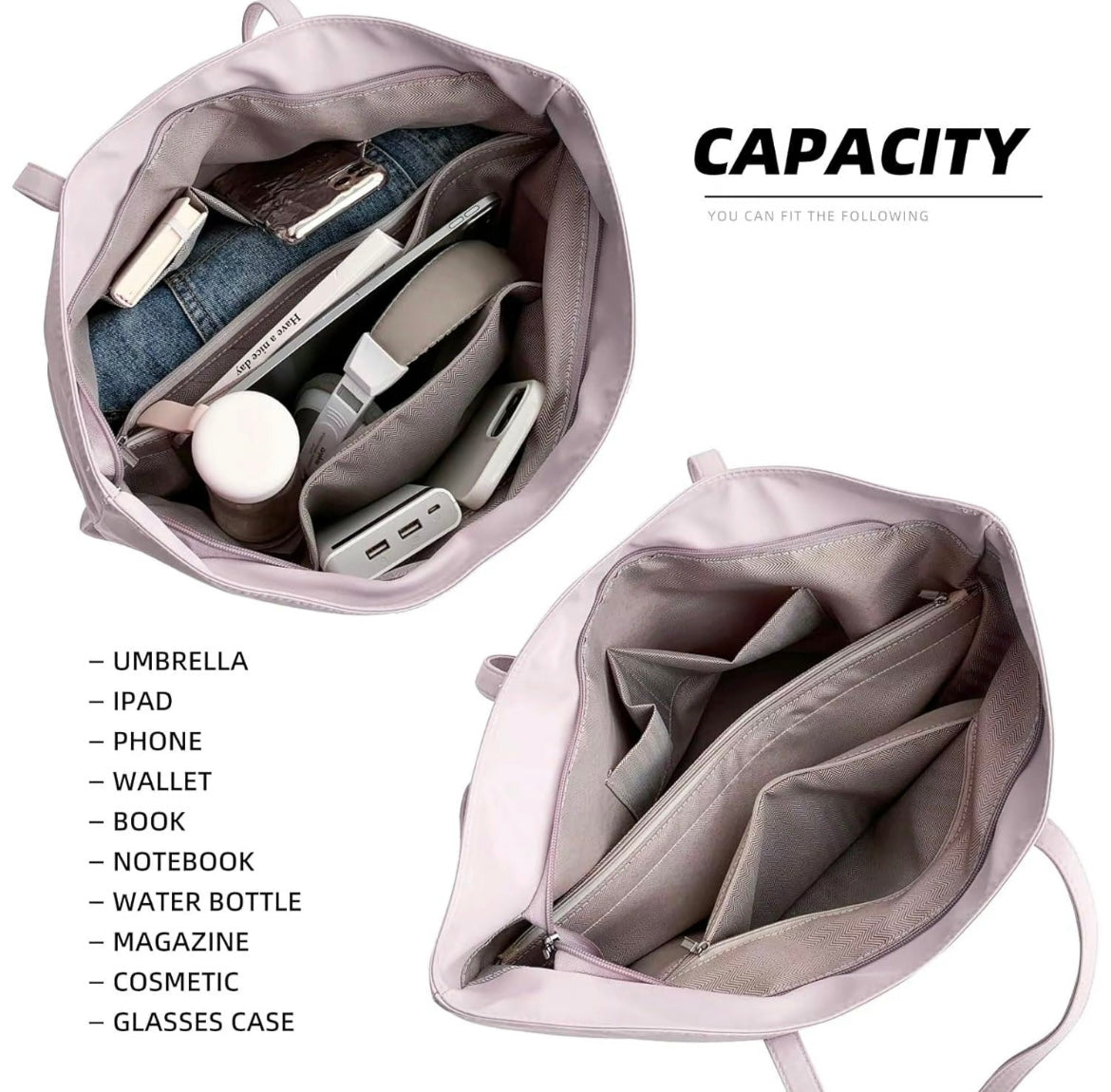Large Capacity Tote Bag & 3 Nice Pretty Mystery Balls